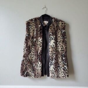 REBECCA TAYLOR | Fur & Lamb Leather Vest | 10